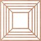 Ekena Millwork Raven Wood Fretwork Pierced Ceiling Medallion, Cherry, 26"OD x 9 1/2"ID x 1/4"T CMWP26X26X0250RACH - alternate 2